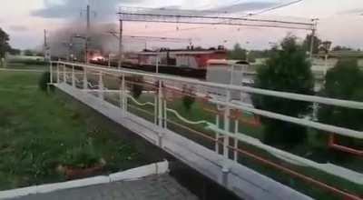 Just your everyday train in Russia