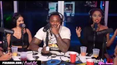 Watch bandman Kevo face as this delusional chick claims she will find her true love in the strip club 😭😭😭