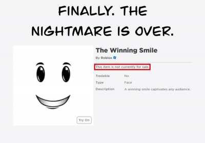 It’s finally over.