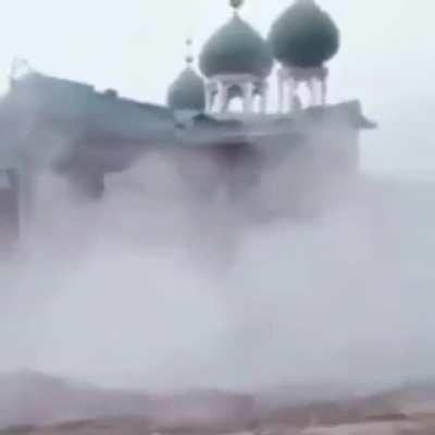 CCP destroying 800 year old mosque. This mosque predated the fall of Constantinople