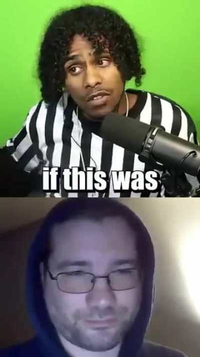 Racist idiot panics when streamer reads him his home address