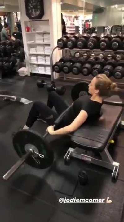 Throwback to workout Jodie...