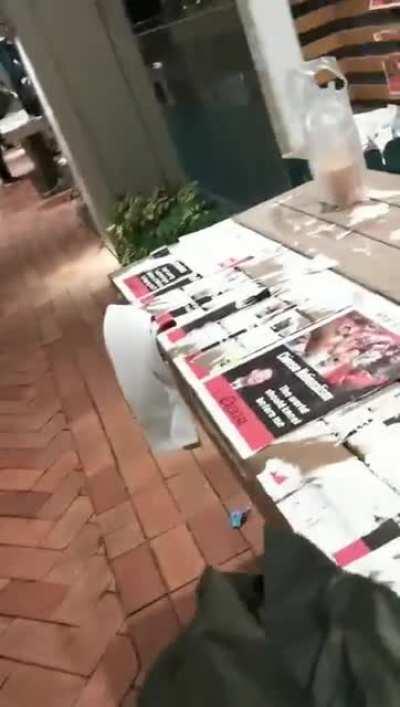 Video showing Pro-Beijing Mob destroying the Lennon Wall in the University of Hong Kong