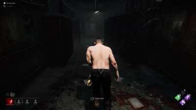 me : DBD isn't a scary game! the game: