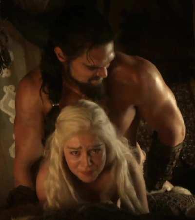 Emilia Clarke getting railed from behind
