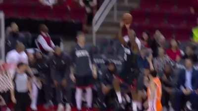 [Highlight] James Harden attempts his new move - the one-Legged three | Preseason Debut vs. the Shanghai Sharks - October 1st 2019.