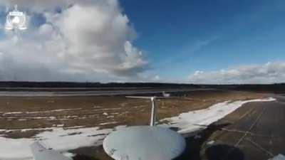 Longer video of a drone fly-over (not attack) on A50 aircraft in Machulishchy, Belarus