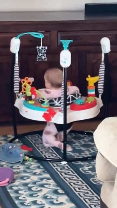 This baby will be a street dancer one day 