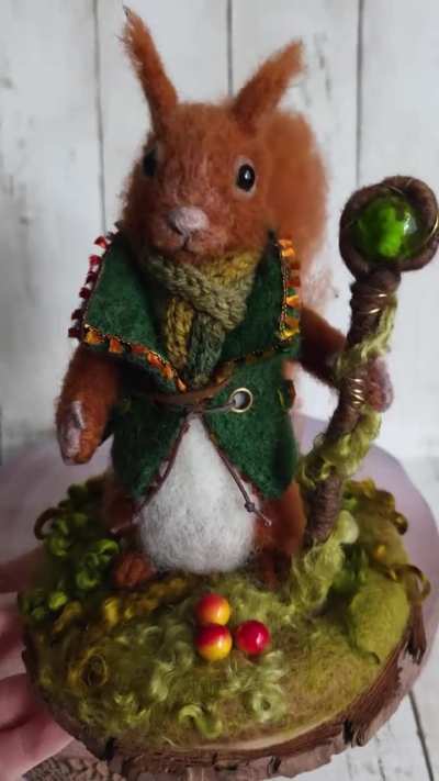 Ticking a squirrel off my felting wish list. Meet Redford Roughtail.