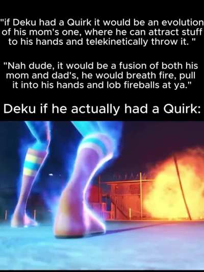 Those old ahh deku crying memes, but unironically!