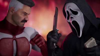 Lore accurate Omni Man vs Ghostface MK1 intro