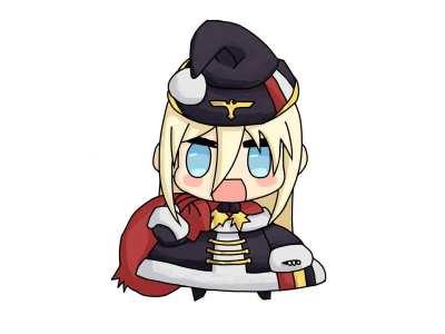 Biscuit Padoru (KMS Bismarck) (GIF version of a Biscuit Padoru I made some time ago)