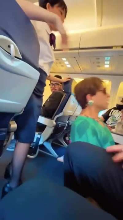 Someone doesn't feel safe on a plane