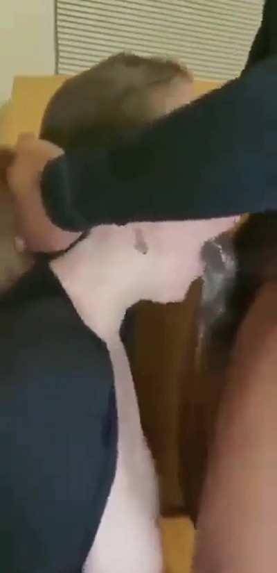 I was so happy when I went to school and found that my bully wasn't there. After school I went home and found the reason why he didn't go to school. Instead of beating me up all day at school, he was here beating my moms throat up.