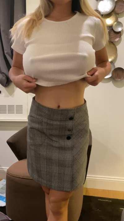 Does this secretary have nice enough titties for a promotion?