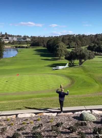HMB - have to look for this crash on our golf green
