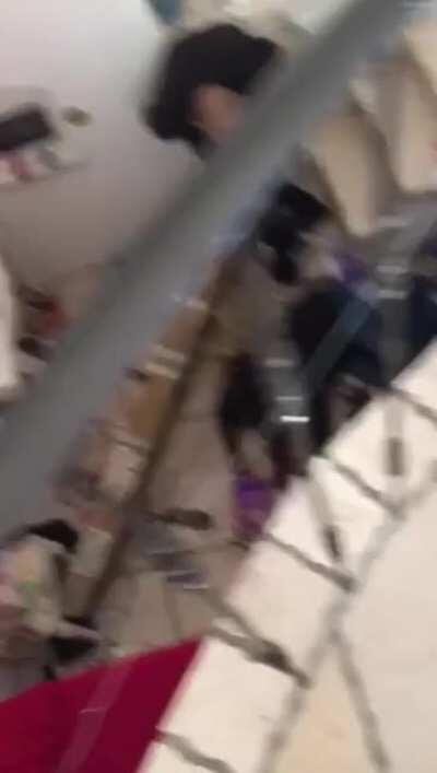 Balancing a Ladder on Stairs