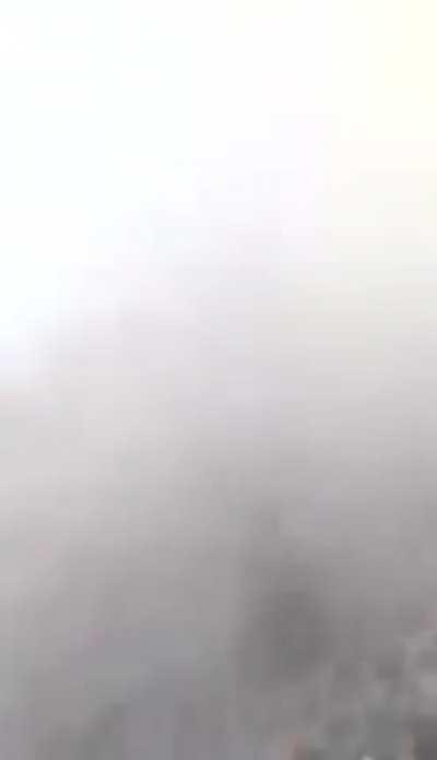 Truck carrying explosives intended for a mine exploded after colliding with motorcycle near the city of Bogoso in Ghana. At least 17 people were killed and 59 injured. Dozens of houses were completely destroyed (20 January 2022) from r/CatastrophicFailure