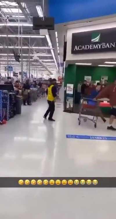 To bully a Walmart employee