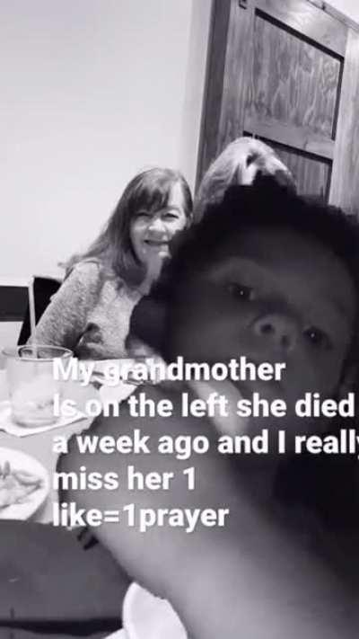 Kid posting dead grandma for clout