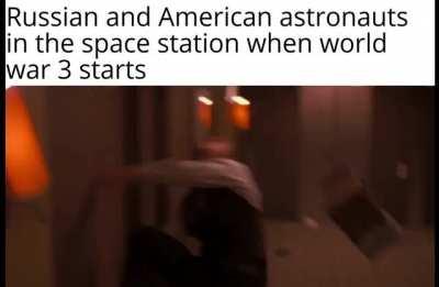 The one German guy chilling...