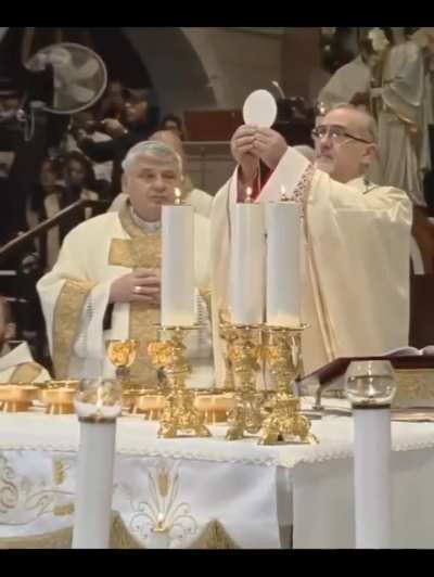 The Latin Patriarch of Jerusalem, Grand Prior of the Order of the Holy Sepulchre, cardinal Pierbattista Pizzaballa