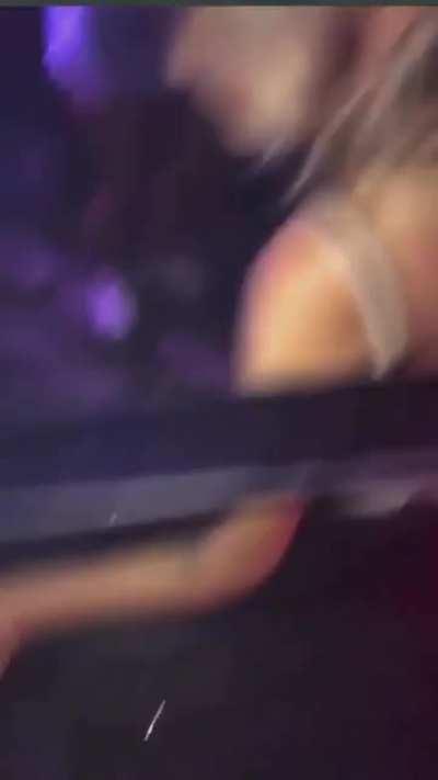 Girl pees in glass in a club then gets it thrown on her