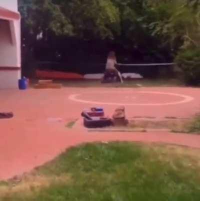 on a quad with no brakes