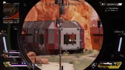 Maybe not the nuttiest shot but I managed to hit three people with one Kraber bullet