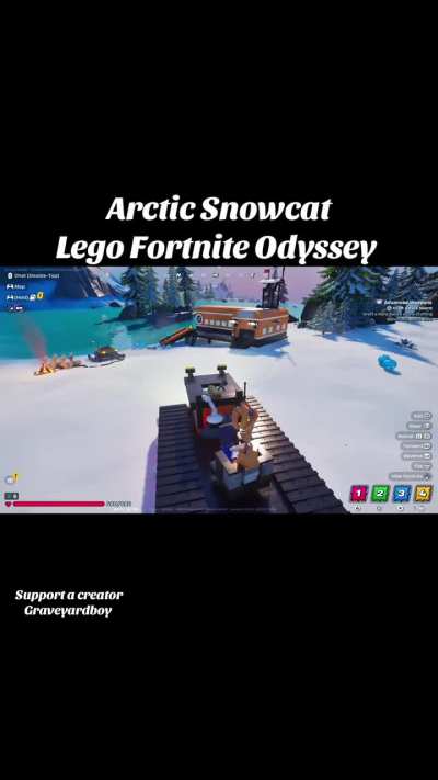 Arctic Snowcat Lego Fortnite Odyssey.