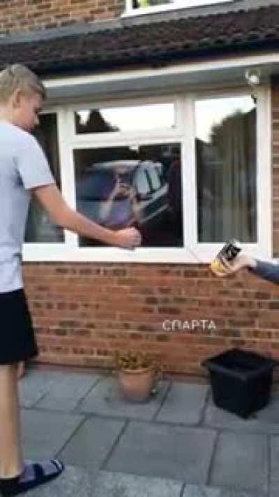 Lighting a fire in front of your face