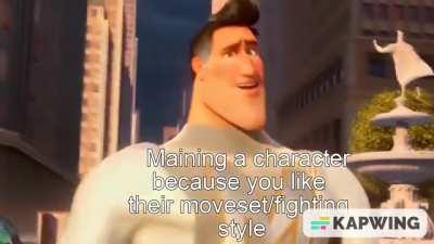 Maining a character you like > maining a character you like to play as