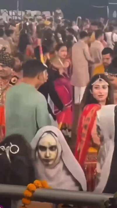 Navratri meets Halloween.