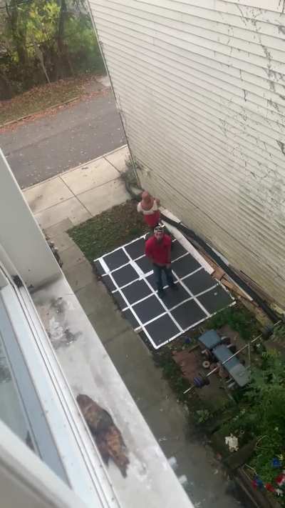 Neighbor shakes his d to a 15 year old male