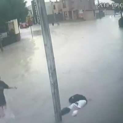 electrocuted in a hurricane