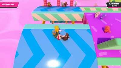 This Banana Man beat me in the showdown twice in a row. I found him a few games later and exacted my sweet revenge