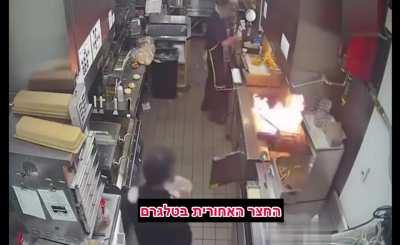 Water on burning oil