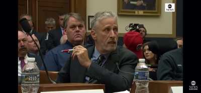 6 years ago Jon Stewart called out Congress for failing to do its job to help 9/11 first responders. Seems fitting to current situation.