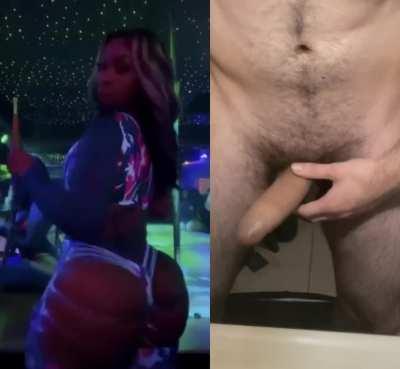 Twerk for that white dick girl!!!