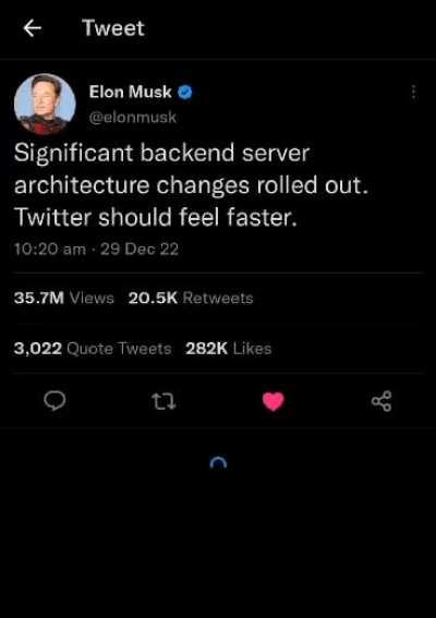 There was an entire bAcKenD sErVer arChiTeCtuRe for that loading spinner? It's impressive how fast it feels.