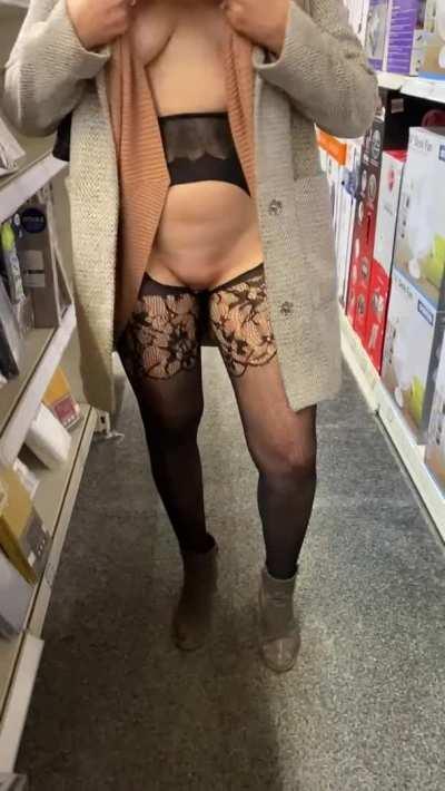 Want I’m hiding underneath my dress today! [GIF]