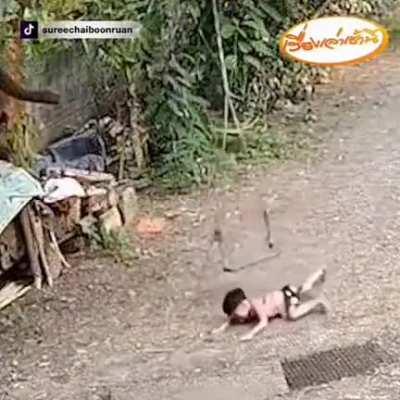 Child falling over and over and over