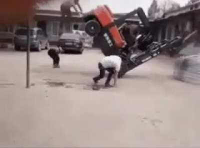 Legendary forklift idiots