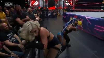 Kiera Hogan spanks Toni Storm again