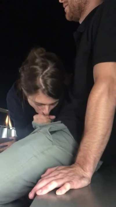 Eating Cum on a Bridge!