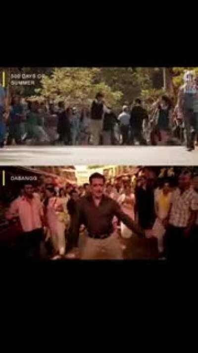 They thought we wouldn't notice, but we did. 500 Days of Summer (2009) and Dabangg (2010)