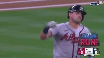 [Highlight] Riley hits a three run blast for his 6th homer in 5 games