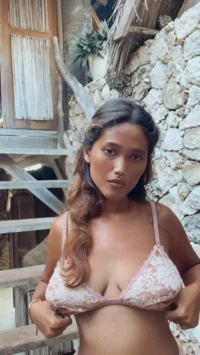 My neighbor is spying me, that's why I'm giving him a free show :D