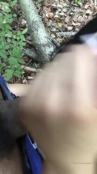 Nova in the woods😂