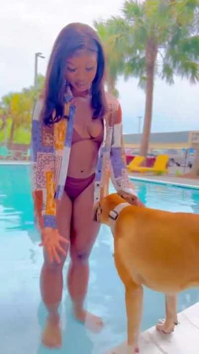 He was so scared lol 